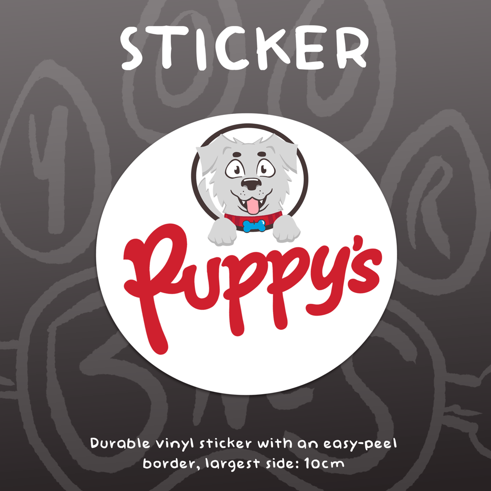 Image of PUPPY'S FAST FOOD - Vinyl Sticker