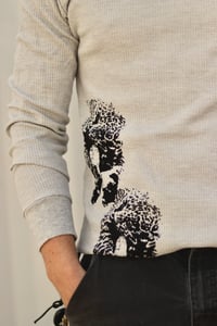 Image 1 of Cheetah Waffle Long Sleeve