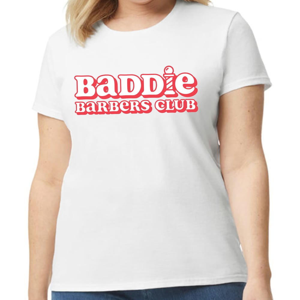 Image of Baddie Logo Plus Size Tee - White
