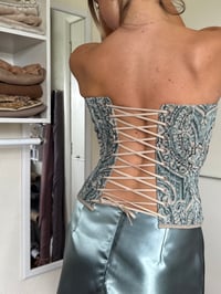 Image 3 of THE CATHERINE BLUEBELL CORSET SET <span style="display:none;">RENT</span>