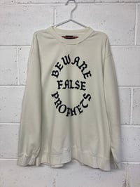 Image 1 of Beware False Prophets, cream XXL (26"P2P, 29"S2H, 32"C2C) Second  
