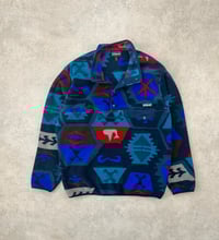 Image 2 of Patagonia Snap-T Fleece Pullover Aztec Blue Medium Mens