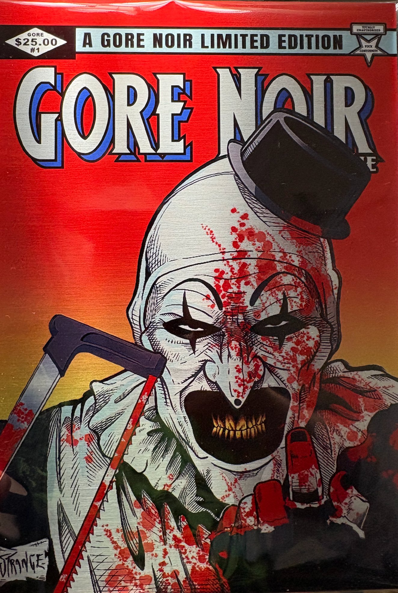 Image of METAL Bloody Terrifier Tribute Comic Sized Magazine LE