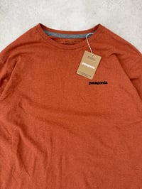 Image 2 of Patagonia P-6 Logo LS Responsibili-Tee Redtail Rust Medium Mens 