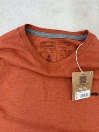 Image 3 of Patagonia P-6 Logo LS Responsibili-Tee Redtail Rust Medium Mens 
