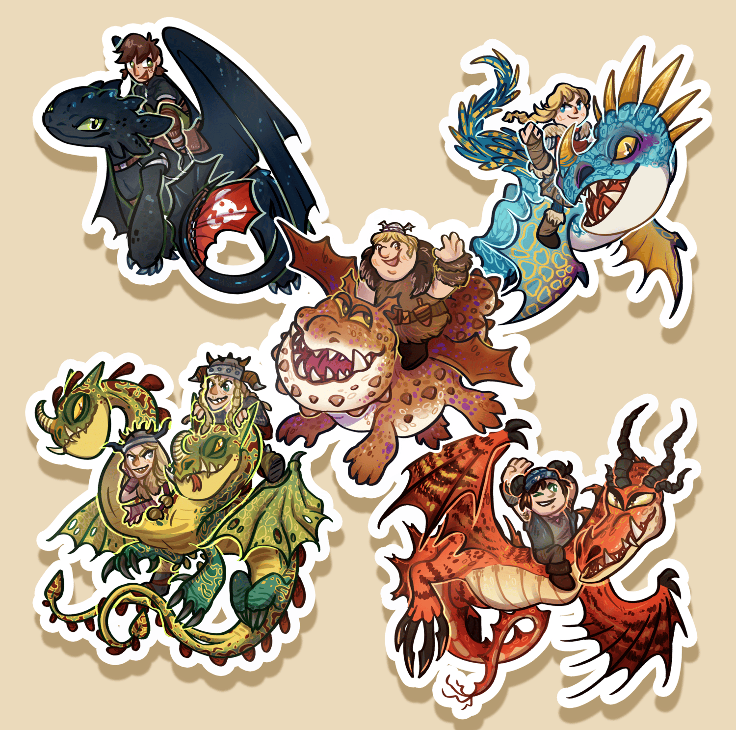 HTTYD Rider Stickers