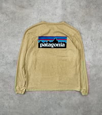 Image 3 of Patagonia P-6 Logo LS Responsibili-Tee Sand Medium Womens