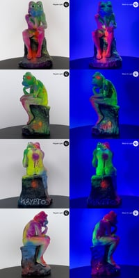 KRYPTO2009 Pepe The Thinker Statue 1