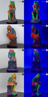 KRYPTO2009 Pepe The Thinker Statue 2