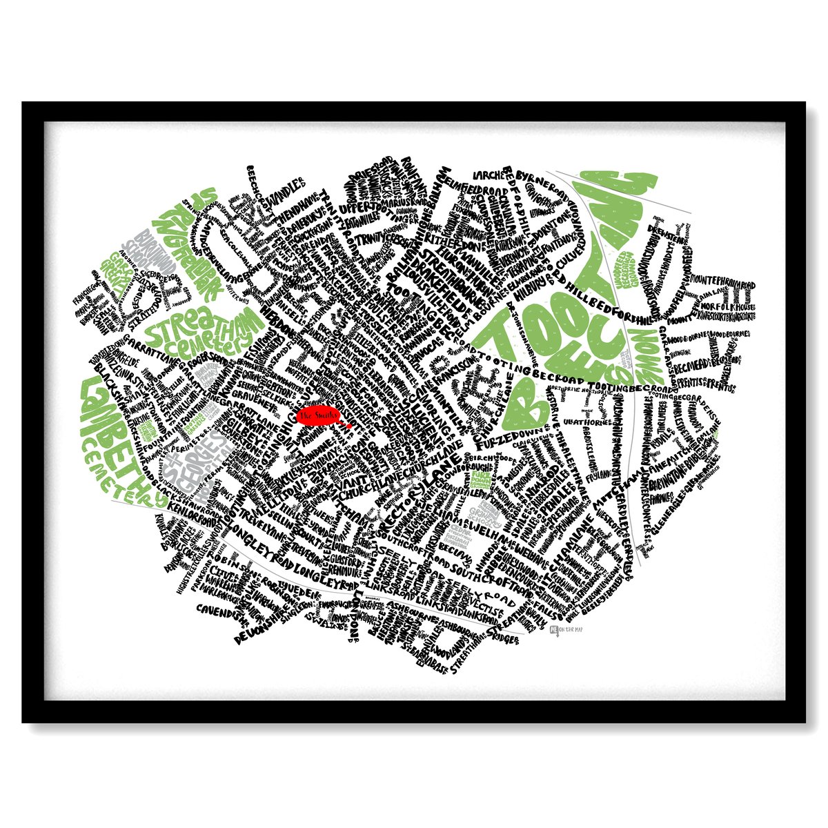 Image of Tooting & Furzedown Type Map