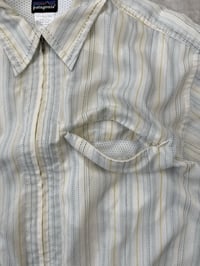 Image 6 of Patagonia Rhythm SS Zip Shirt Stripes Medium Mens  