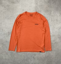 Image 1 of Patagonia Cap Cool LS Tee Tangerine BS Logo Small Womens 