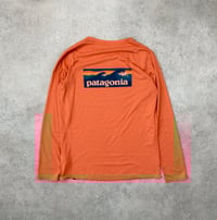 Image 2 of Patagonia Cap Cool LS Tee Tangerine BS Logo Small Womens 