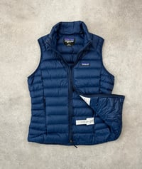 Image 3 of Patagonia Down Vest Navy Medium Womens 