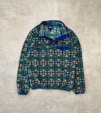 Image 2 of Patagonia Synchilla Snap-T Fleece Pullover Snow Beam Pale Periwinkle Small Womens 