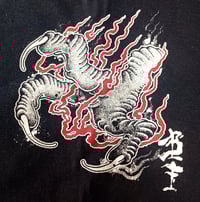 Image 4 of 'Jorogumo spider woman'  Black T-shirt - Bone Trail Apparel 