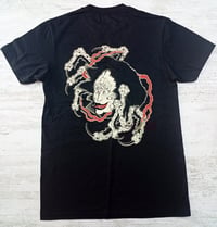 Image 1 of 'Jorogumo spider woman'  Black T-shirt - Bone Trail Apparel 