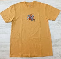 Image 1 of 'Jorogumo spider woman' Mustard T-shirt - Bone Trail Apparel