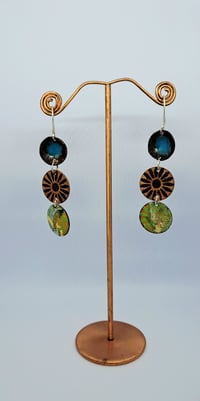 Image 2 of Dark copper earrings 
