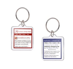 Fine Literature Stickers and Keychains
