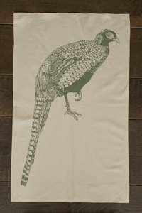Image 4 of Organic Cotton Pheasant Tea Towel