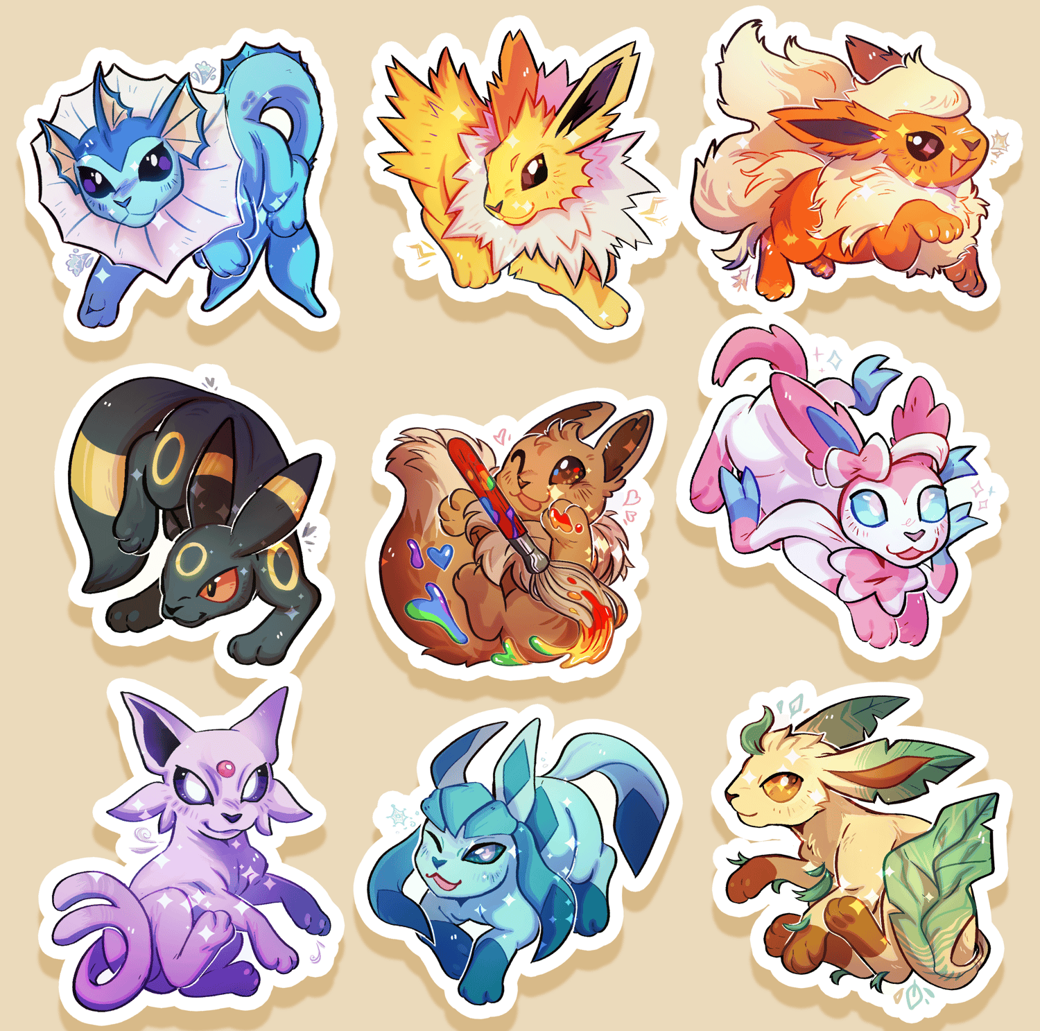 Eeveelution Stickers