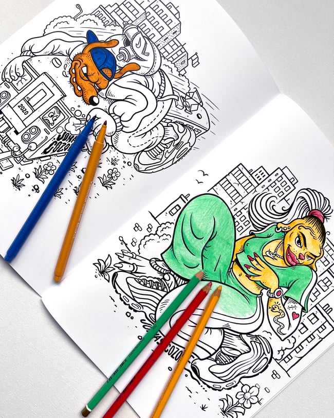 TRUE COLORZ coloring book