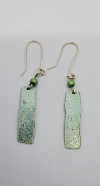 Image 1 of Silver iridescent drops