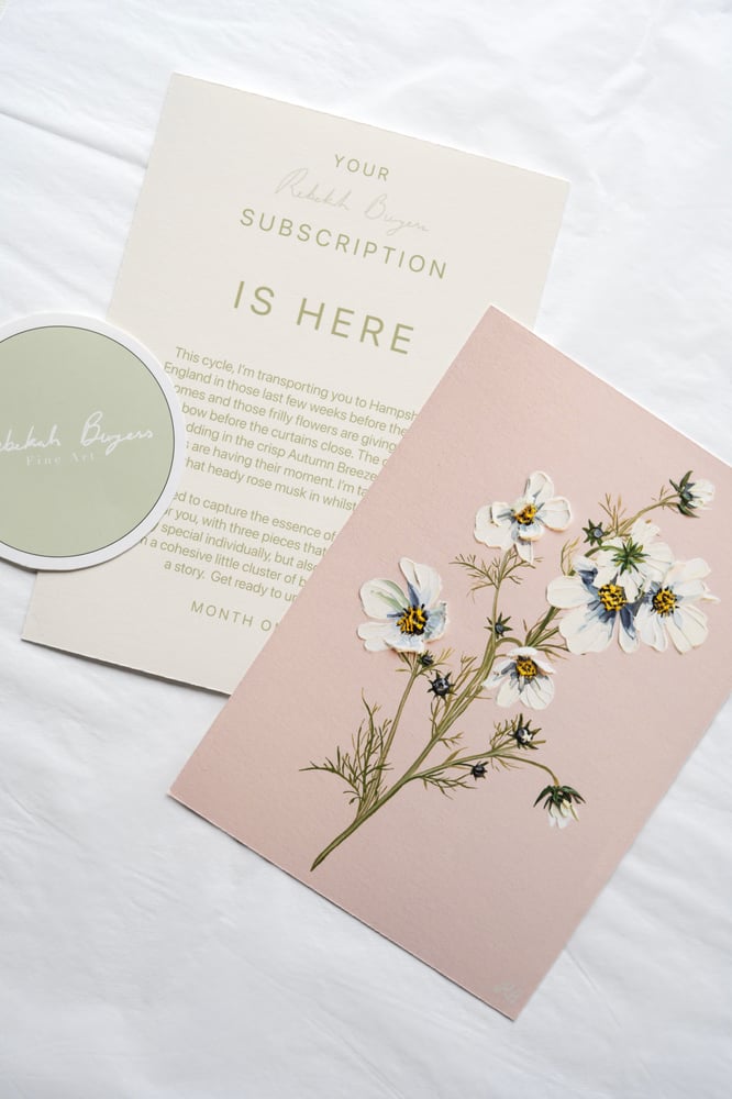 Image of 3 Month Gift Subscription - Original Painting And Two Exclusive Prints 