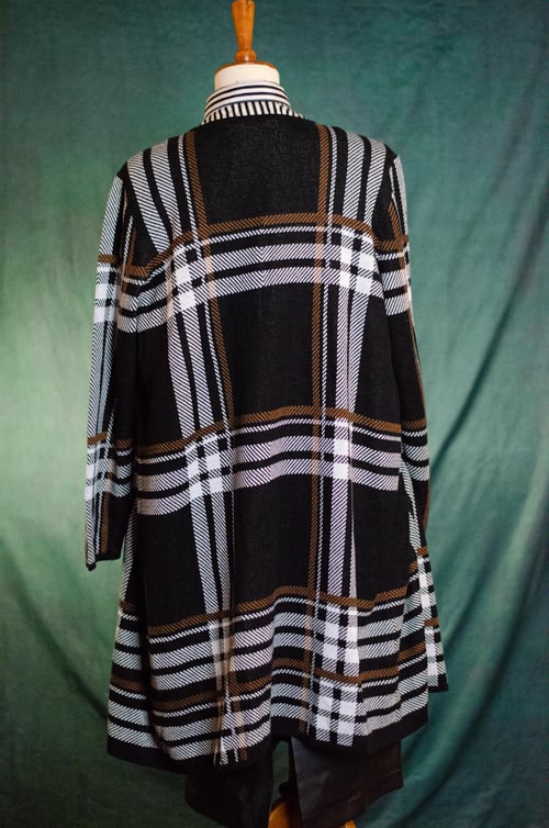 Image of Modern Stewart Tartan Sweater Duster