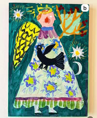 Image 4 of Guardian Angels / gouache on board 