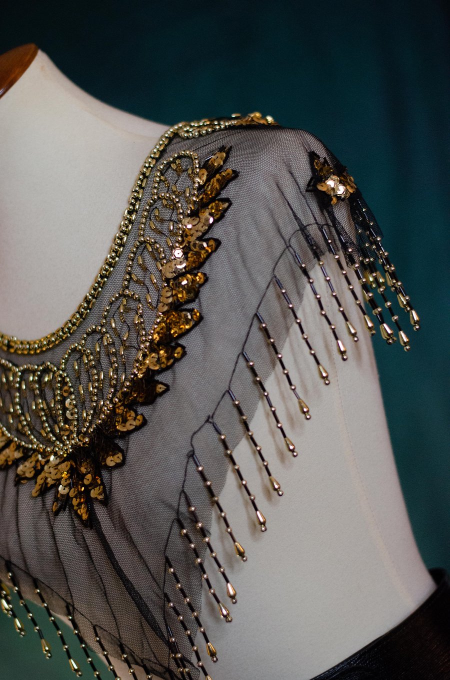 Image of Vintage Sunamoon Beaded/Sequin Collar