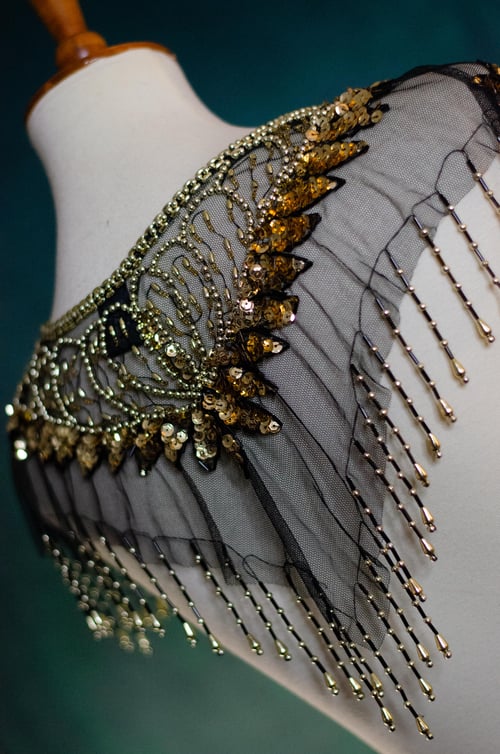 Image of Vintage Sunamoon Beaded/Sequin Collar