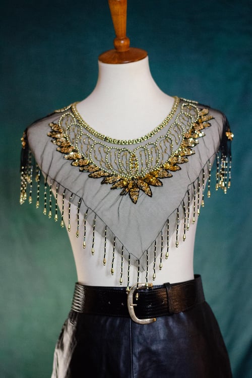 Image of Vintage Sunamoon Beaded/Sequin Collar