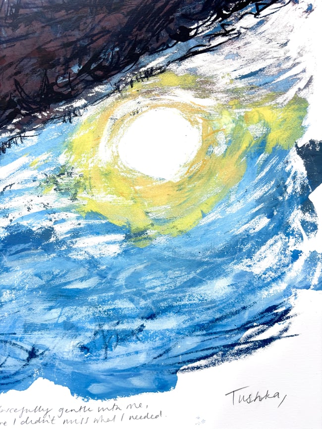 The morning was kind but forcefully gentle with me