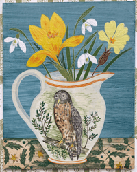 Image 1 of Owl jug by Debbie George