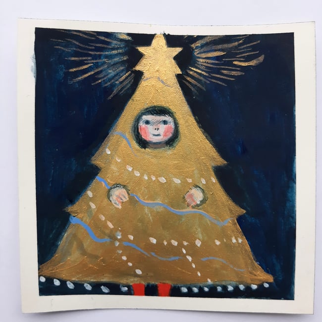 Golden tree ~ Original painting