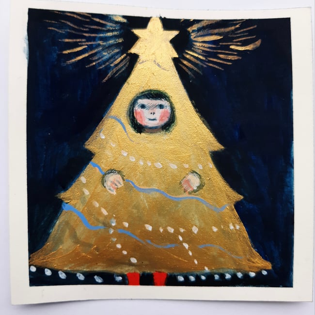 Golden tree ~ Original painting