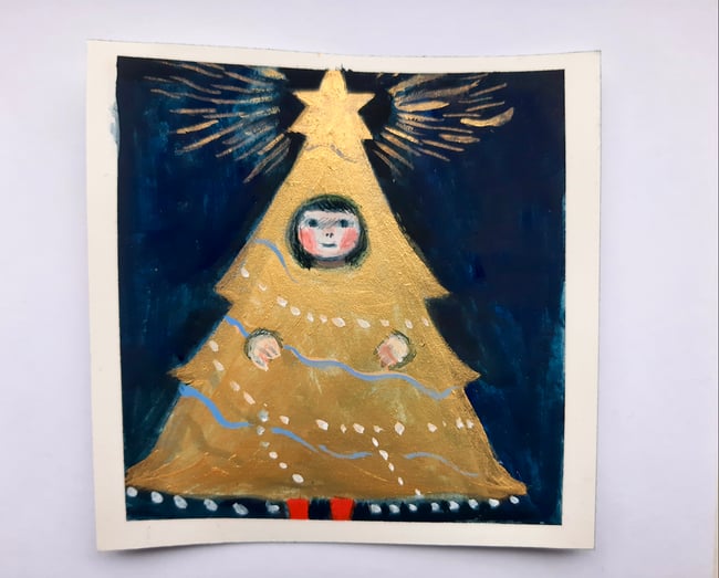 Golden tree ~ Original painting