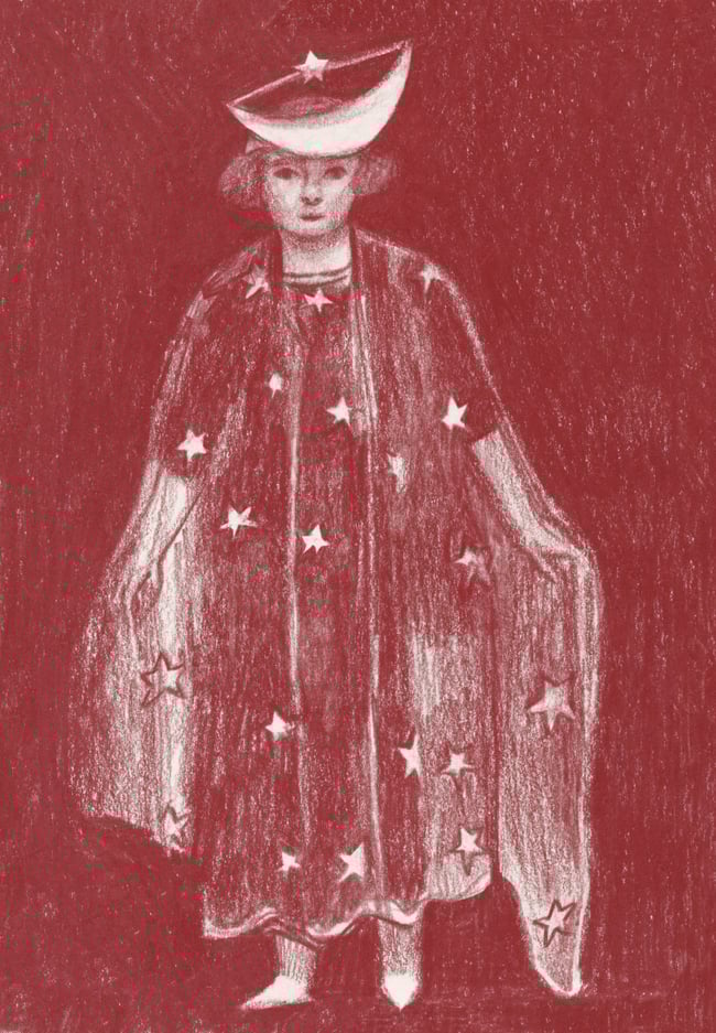 Crescent moon ~ Giclee print