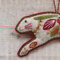 Image 2 of Festive Hare Decoration