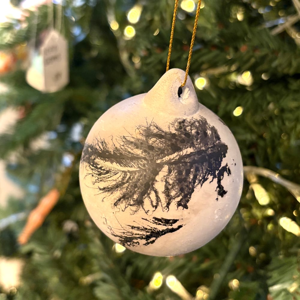 Image of Feather Raku Bauble