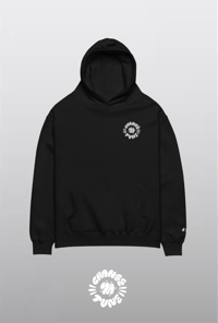 Image 1 of CHANGE YA TUNE OVERSIZE HOODIE — BLACK