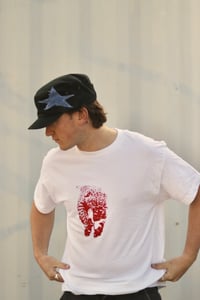 Image 3 of Cheetah Tee - Red 