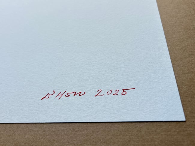 Brook Hsu Skull (screen printed by Leslie Dugood/Du-good Press) 