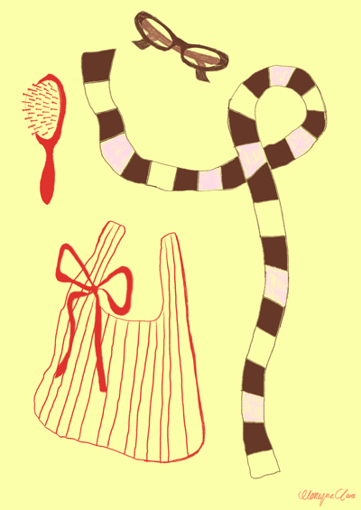 Image of What’s in my bag print A4