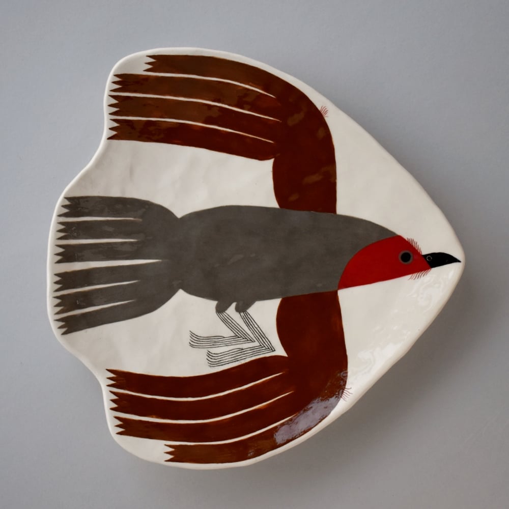 Image of Green/Yellow Bird Plate