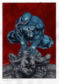 Image 1 of Venom poster prelim painting
