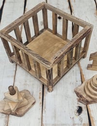 Image 2 of  Handmade wooden bed brown +number 1 SET