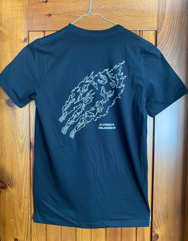 Besnard Lakes from Montreal, front and back print (size Large pictured).